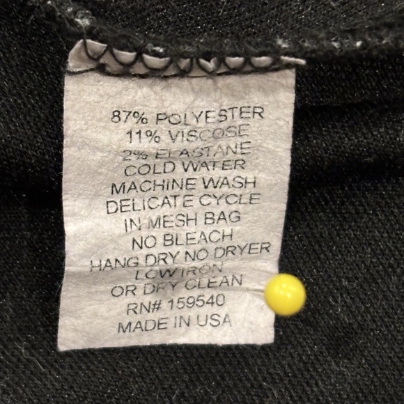 LISA BAYNE V NECK LONG SLEEVE WINTER TUNIC TOP XL SPACE DYE GREY WHITE STRETCH - Picture 6 of 6